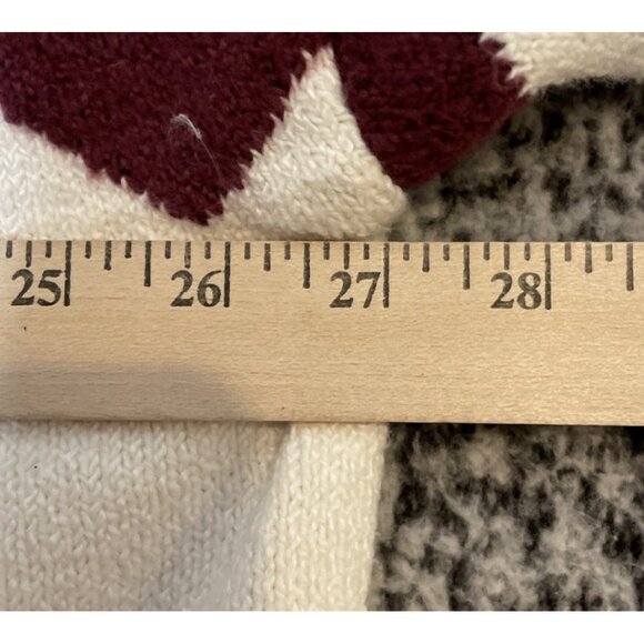 Denim & Co 3X Petite Jacquard Long Sleeve Open Front Cardigan Natural Aztec NEW - Picture 4 of 9